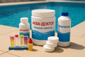 Химия для бассейна: процессы до и после использования средств AquaDoctor и других дезинфицирующих реагентов