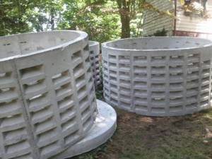 concrete rings for septic tank installation