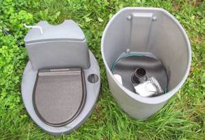 composting toilet in the country