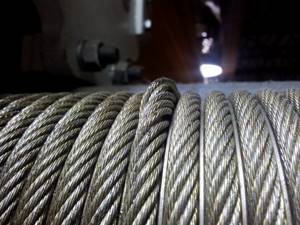 Rejection of steel rope