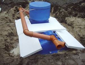 Septic tank decor with various elements