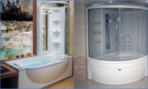 shower cabins with bathtub