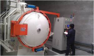 Two-chamber vacuum thermal furnace