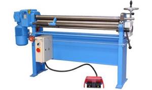 Electromechanical rollers are often a modification of a manual machine to which a motor and control panel have been added.