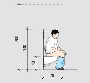 If we talk about wall-mounted toilets, they can be installed at any height in the range of 20 cm