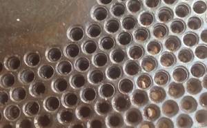 These chamfers on the holes were made with a conical countersink