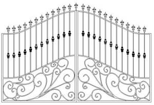 photo of forged gates