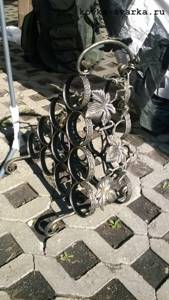 Photo of a forged bottle holder