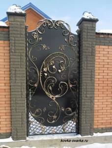 Photo of a forged gate