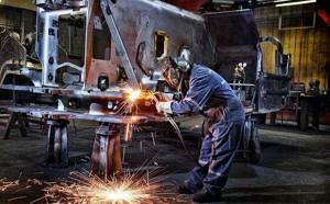 Photo: welding sparks