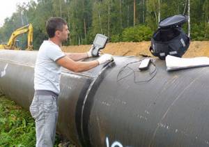Photo: Pipeline ultrasonic testing