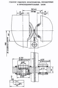 Dimensions of the working space of the 3M182 grinding machine
