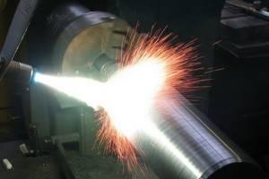 Gas flame hardening