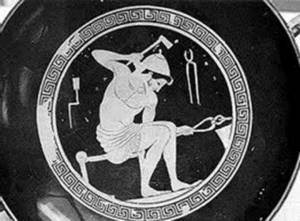 Hephaestus (Ifestus) god of fire and blacksmithing