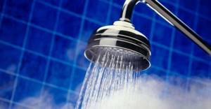 Hot water in shower