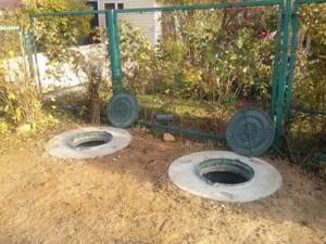Ready-made septic tank from rings