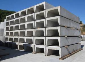 хранение водоотводных бетонных лотков