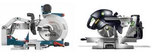 Innovations from Glide and Festool in the area of ​​broached miter saws.