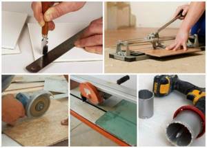 Tile cutting tools