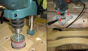 Using drill guides when sanding