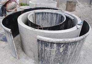 Making a septic tank from concrete rings