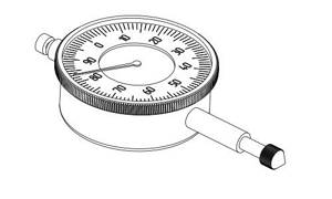 Dial indicator measurement