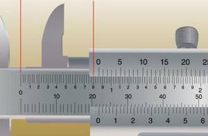 How to measure a thread with a caliper