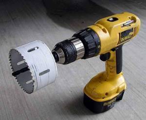 What is the name of the tool for drilling holes?