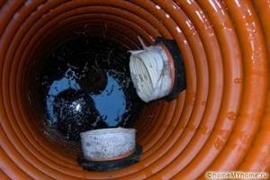 How to drain water from a site in a cheap way