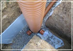 How to drain water from a site in a cheap way