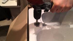 how to drill a sink made of artificial stone