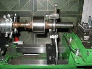How to turn a shaft without a lathe?