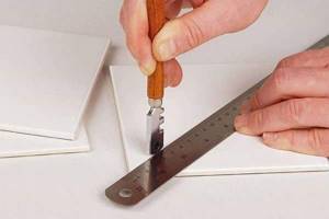 how to cut porcelain tiles at home with a glass cutter yourself