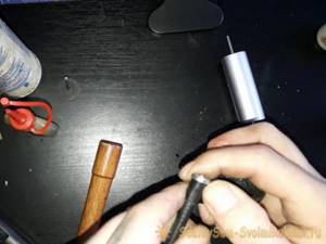 How to make a flexible shaft for a drill