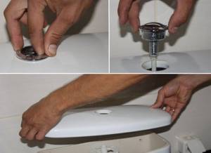 How to remove a toilet lid with a double button: caution is the key to success