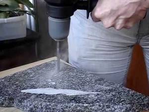 How to drill cast marble