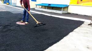 How to lay asphalt chips with your own hands