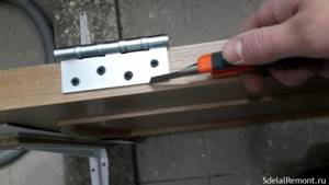 What kind of cutter is needed for inserting hinges?