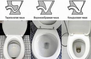 What types of toilet bowls are there?