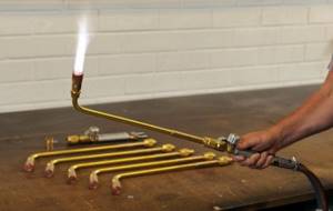 What types of gas torches are used for welding