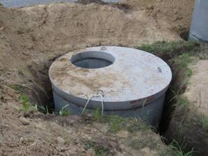 What is the permissible distance from the wells to the septic tank?
