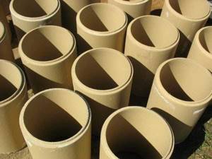 Ceramic pipes for chimneys