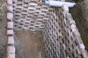 Brickwork cesspool