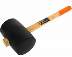 Mallet with rubber striker