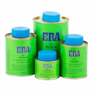 Adhesive for fittings and PVC pipes