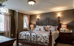wrought iron beds in the interior