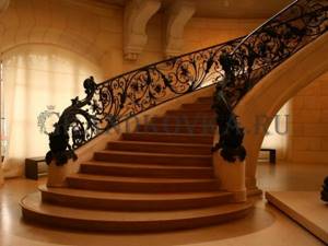 Wrought iron railings for stairs KPERL-5