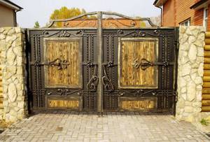 Forged gates (15 photos): beautiful design options