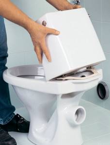 Attaching the toilet to the floor
