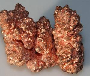 Copper crystals